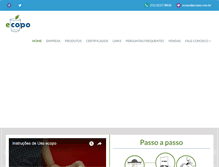 Tablet Screenshot of ecopo.com.br